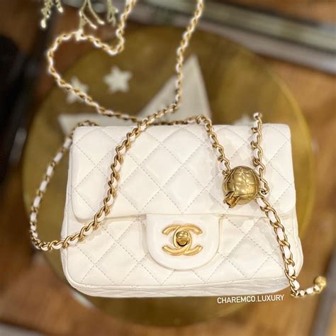 chanel gold ball bag price|Chanel mini flap bag outfit.